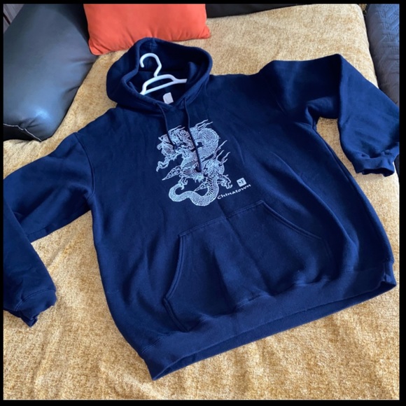 Dragon SF Drawstring Hooded Sweatshirt Hoodie Size Large - Picture 12 of 12